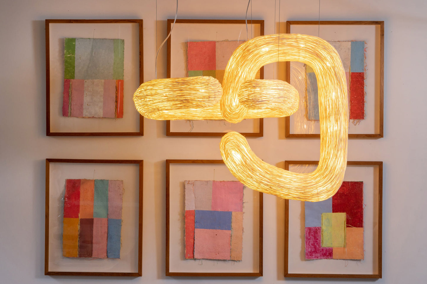 Set of 2 Orbette Pendant Lights by Ango – Handwoven Rattan Sculptural Design