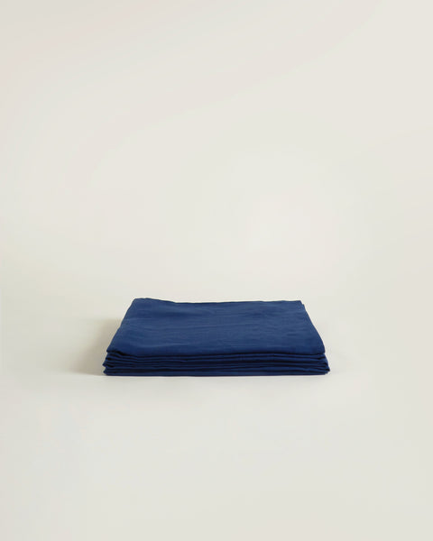 Hemp Flat Sheet Midnight Blue