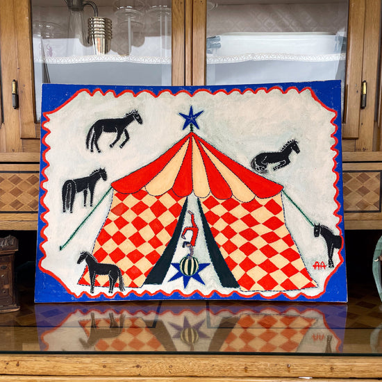 Horses at the Circus, Original Painting