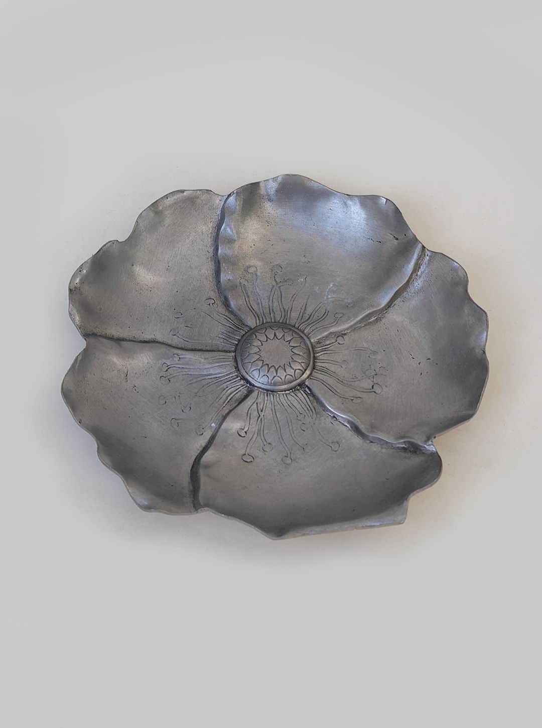 Flower Pewter Vide Poche