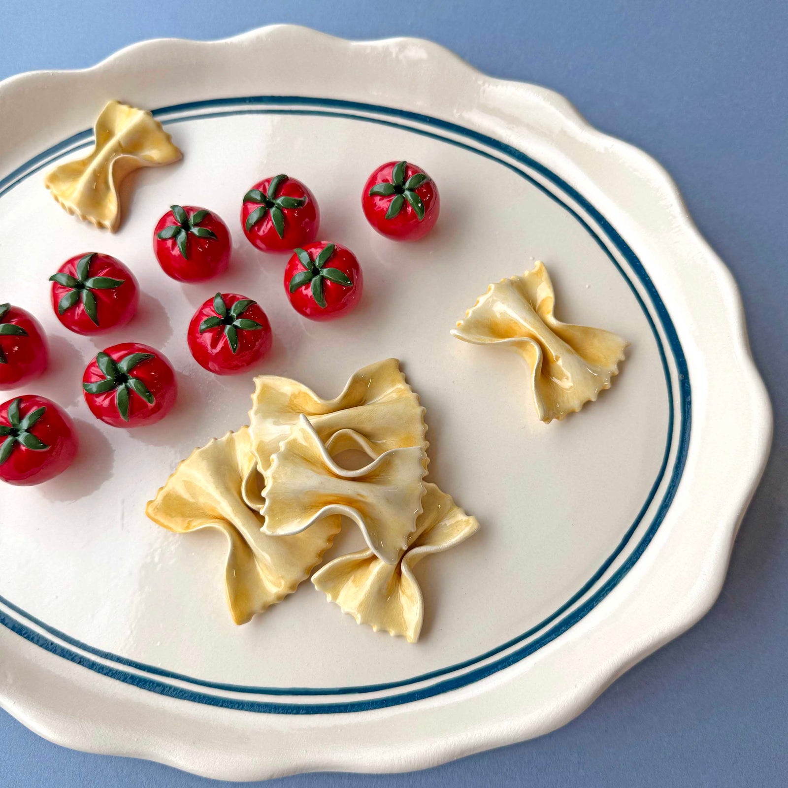 Cherry Tomato & Farfalle Decorative Platter