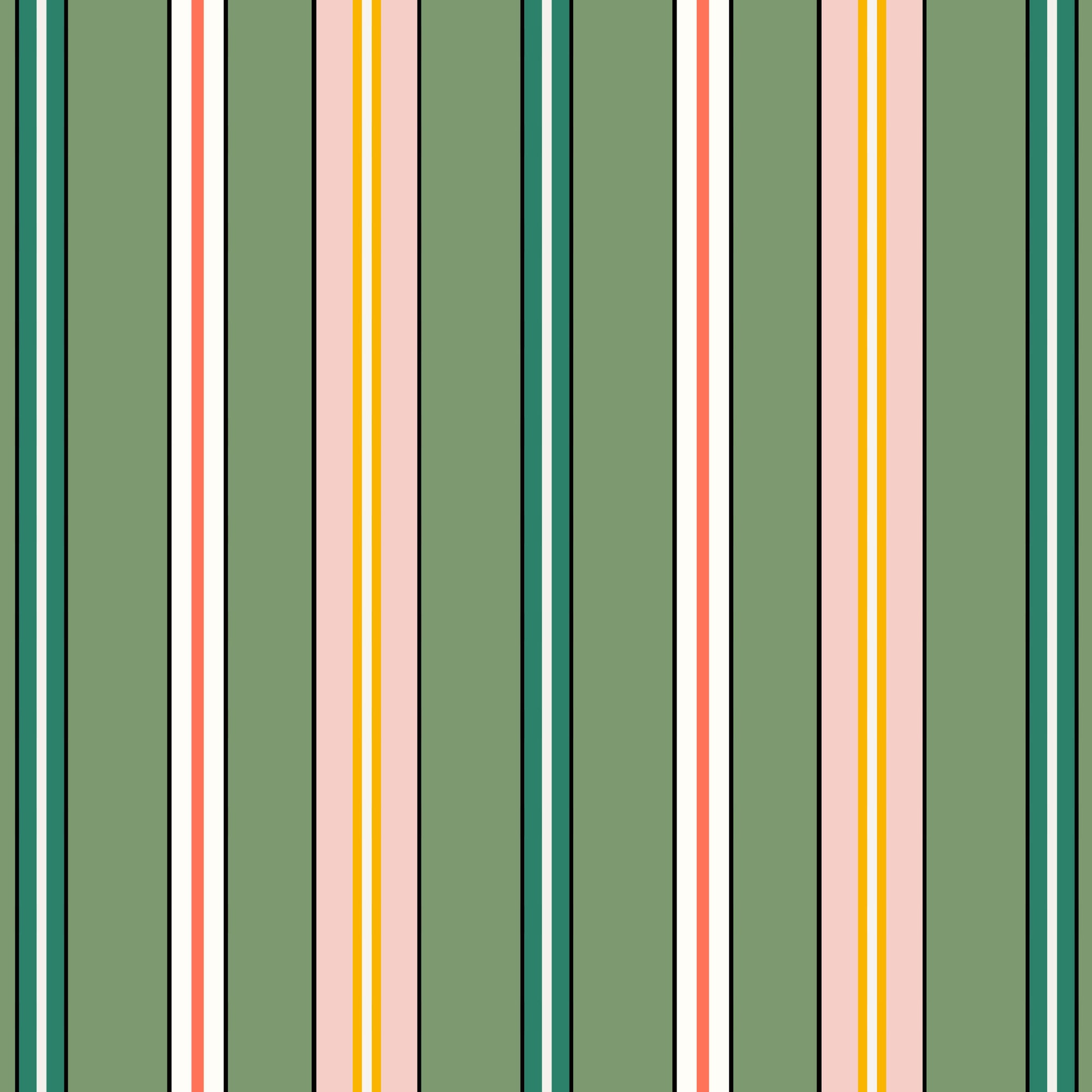 Sporty Stripes - Green