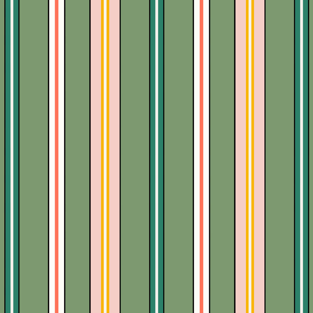 Sporty Stripes - Green
