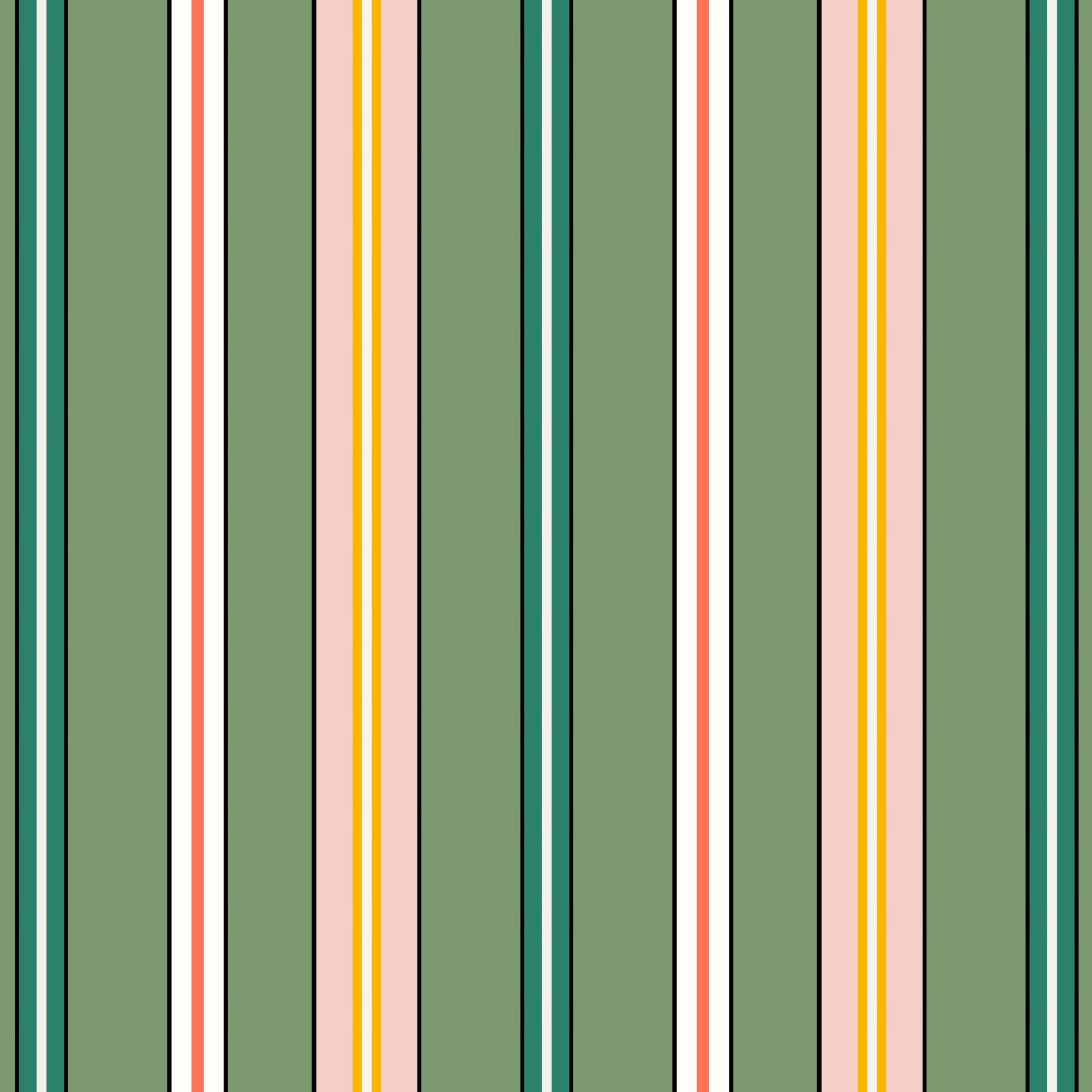 Sporty Stripes - Green