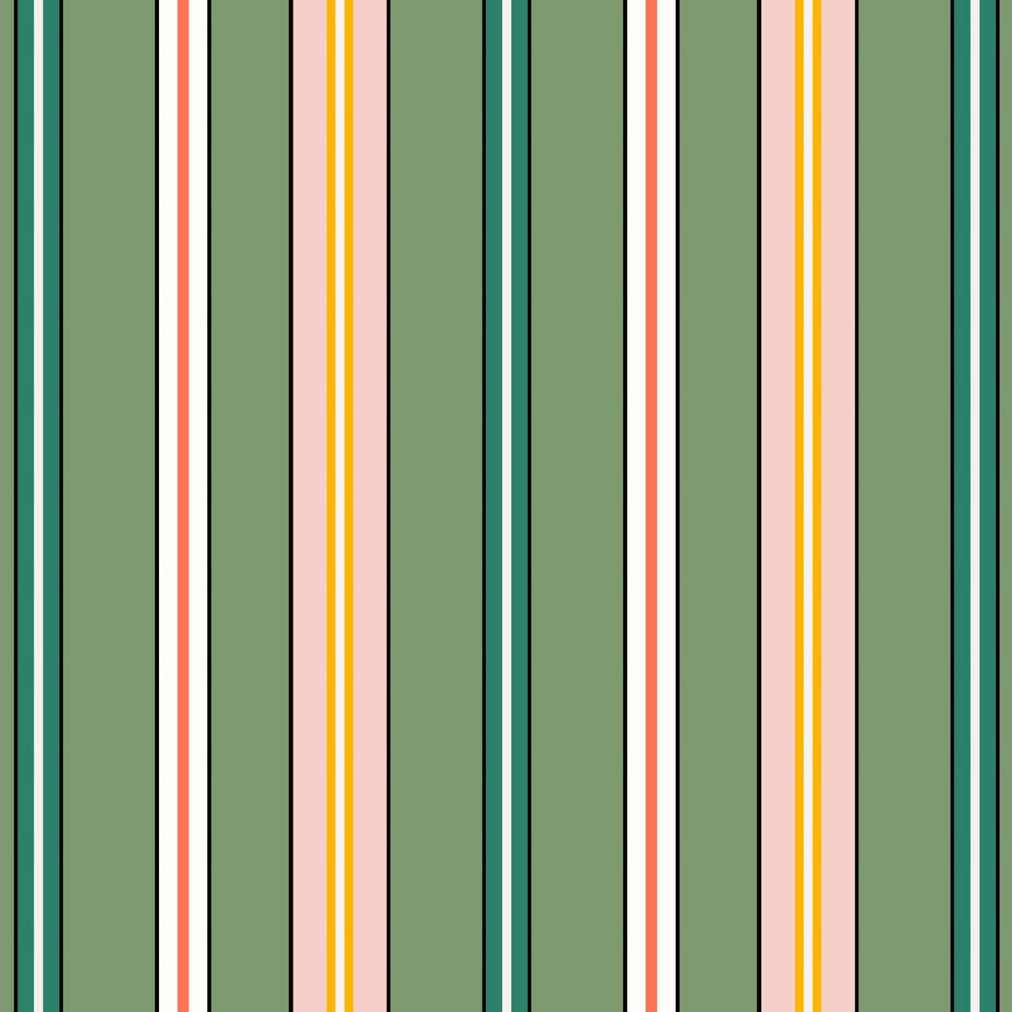 Sporty Stripes - Green