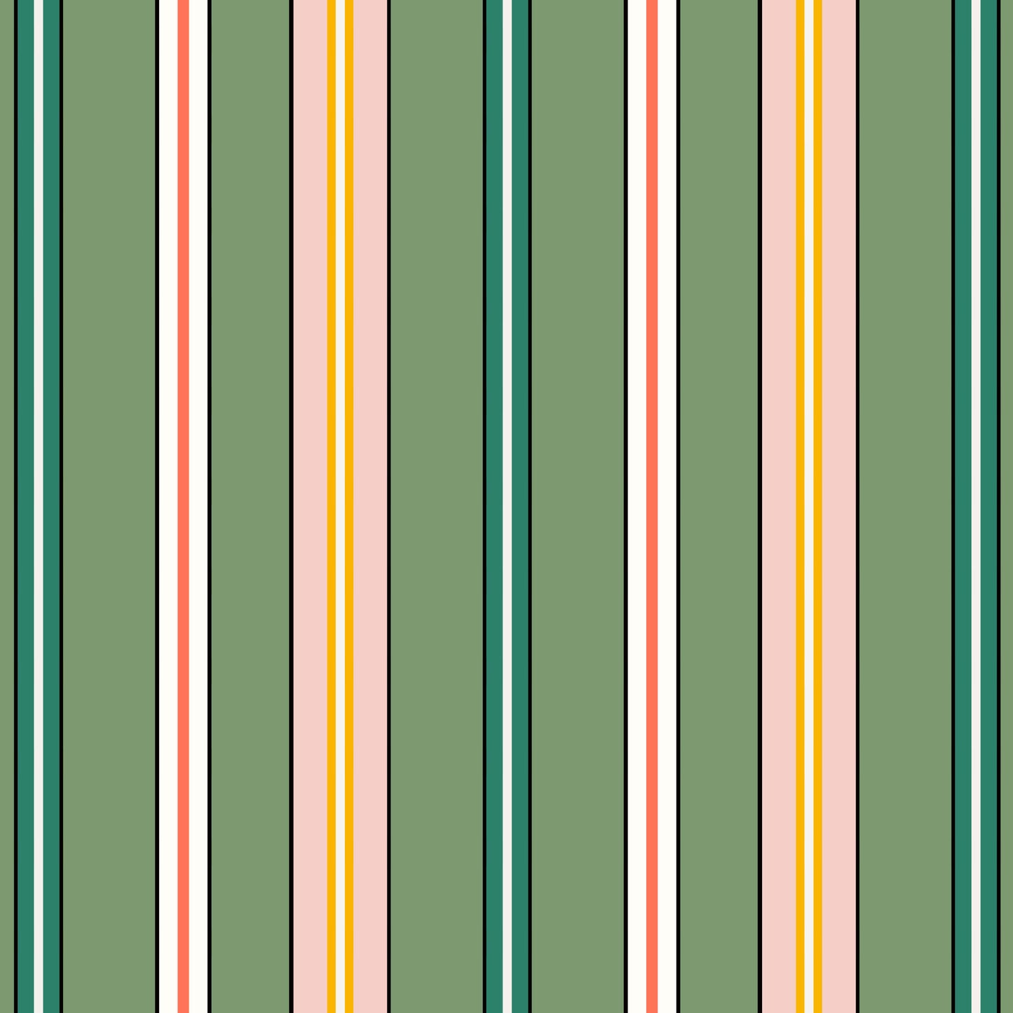 Sporty Stripes - Green
