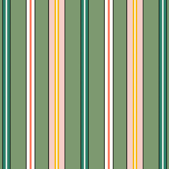 Sporty Stripes - Green