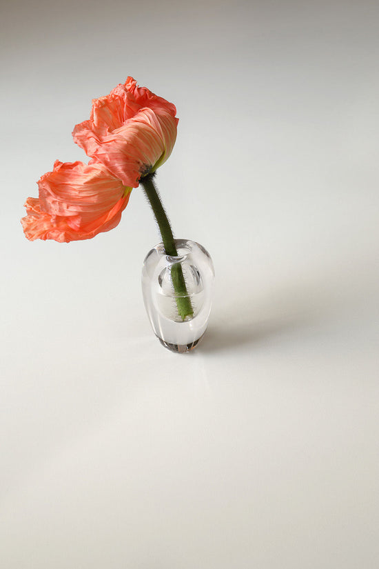 Mouth Blown Vase Liv Clear