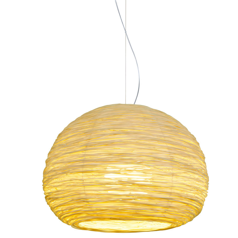 Shelter Pendant by Ango – Hand-Woven Light in Recycled Plastic Waste