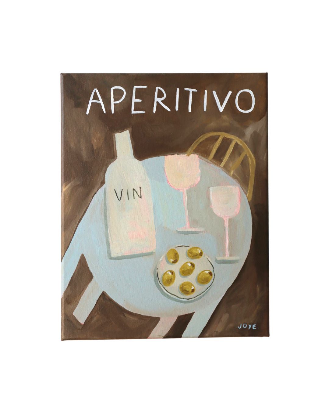 Aperitivo at Sunset - Original Acrylic on Canvas