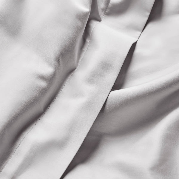 Luxury Organic Dove Grey Edged Pillowcases