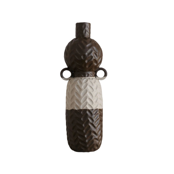 Alma-May - Carved Stoneware Vase - Magdalena Clay