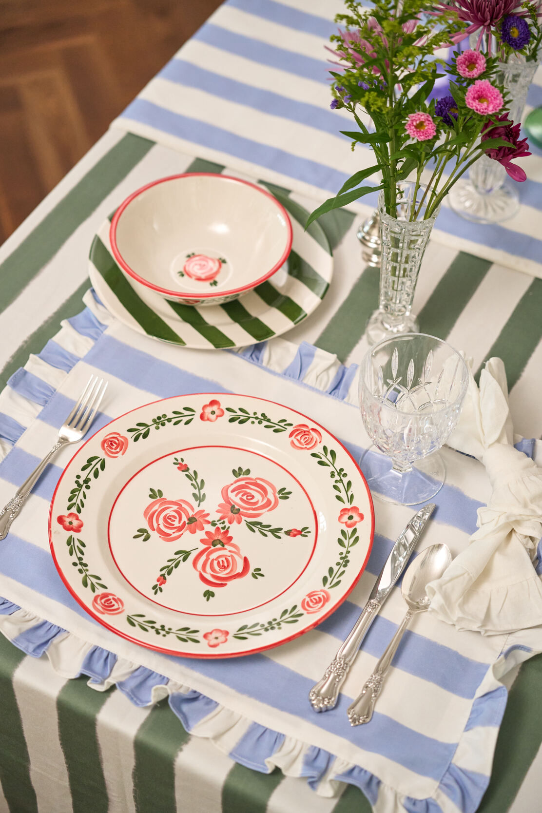 Dinner Plate with Flower Design - Between Us