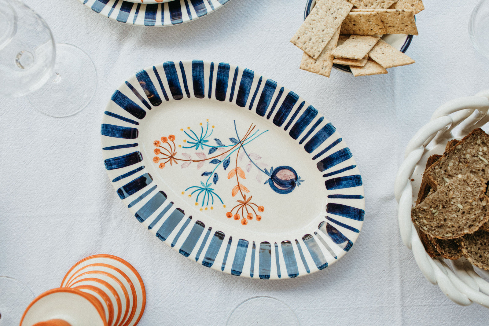 Deep Blue Serving Platter – The Portuguese Chitas