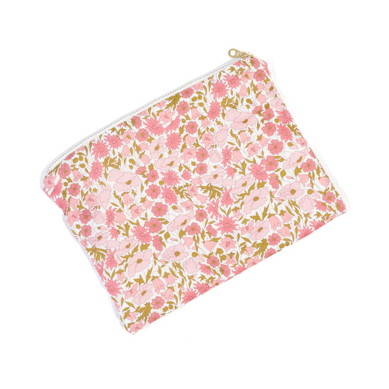 Pouch made from Liberty Fabric 'Poppy and Daisy Pink'