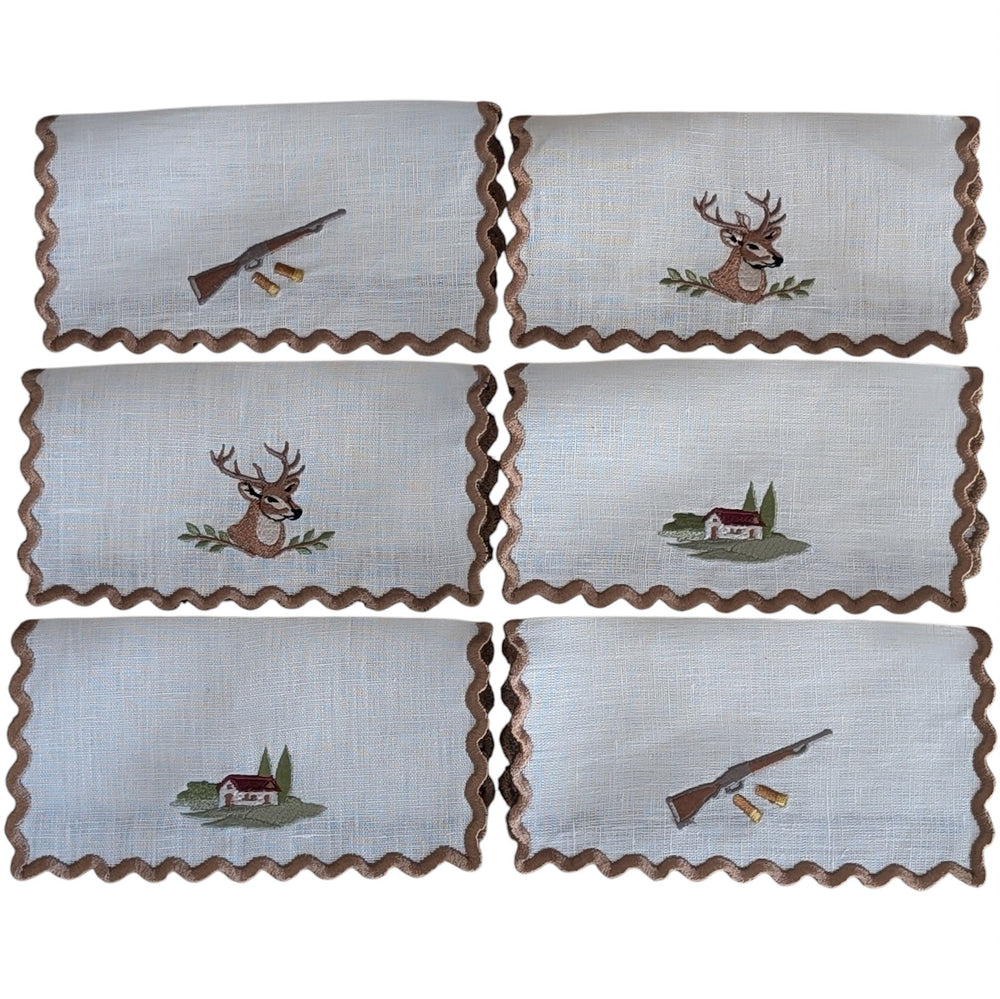 COUNTRY - Countrylife Embroidered Cocktail Napkins Set (set of 6)