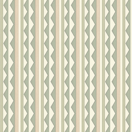 Bloomsbury Stripes Wallpaper - Soft Sage Green