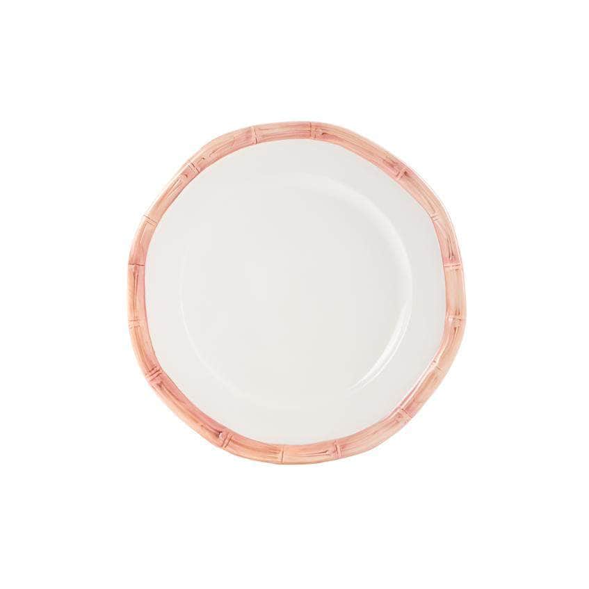 Bamboo Collection Ceramic Plate - Pink