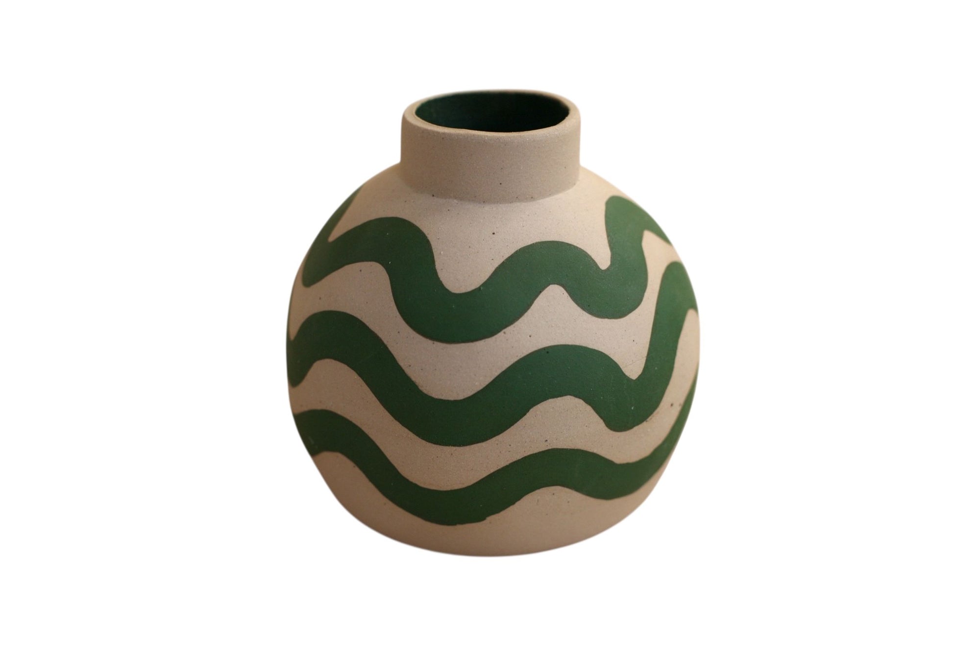 Round Vase in Wave