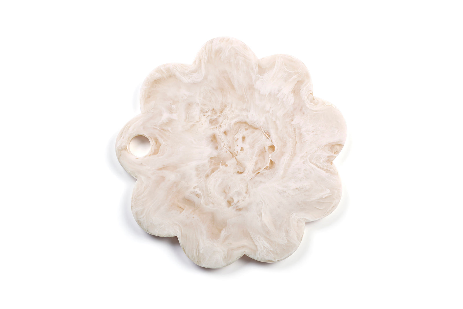 Scallop Resin Cheese Charcuterie Board, Vanilla