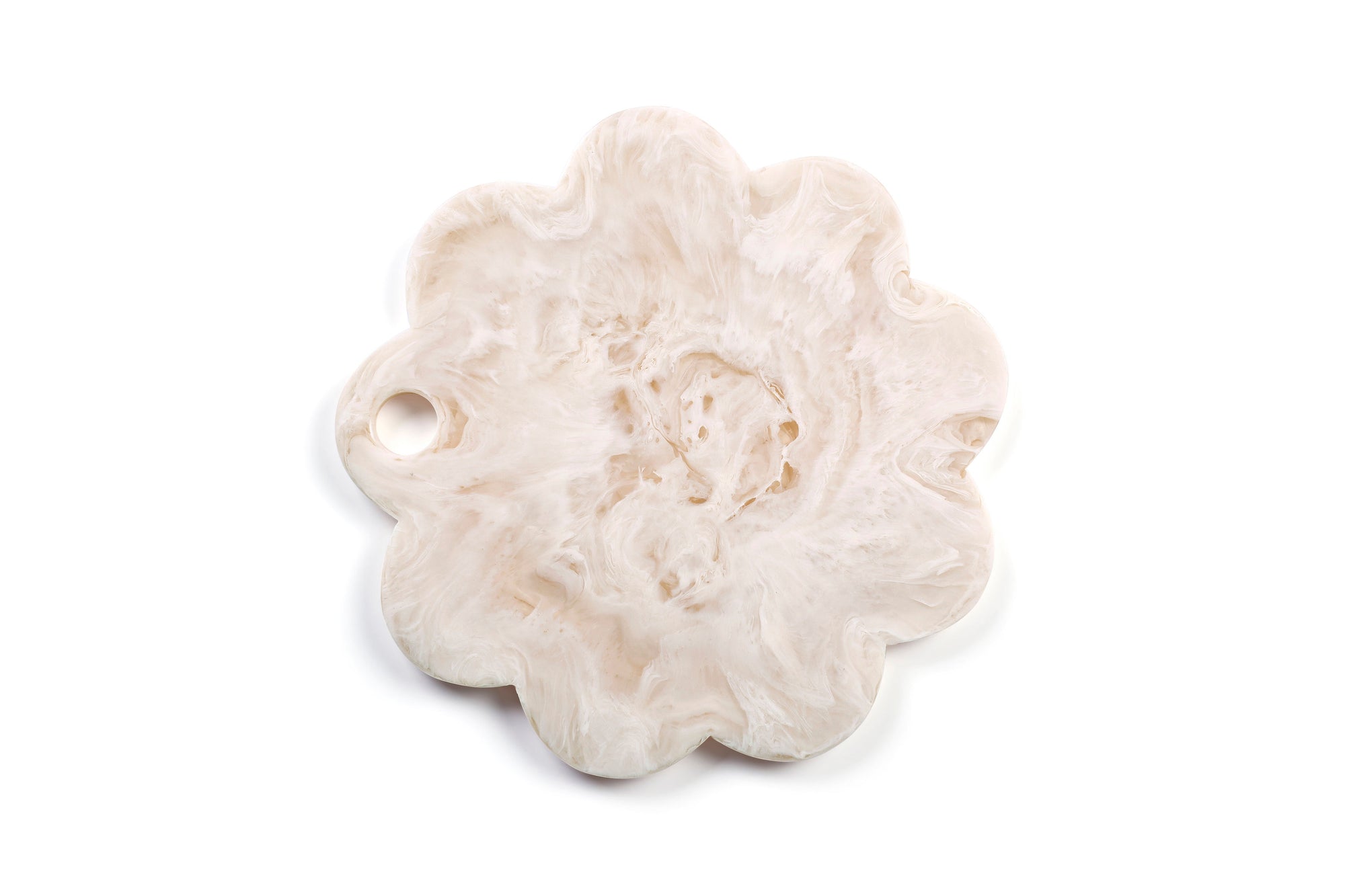 Scallop Resin Cheese Charcuterie Board, Vanilla