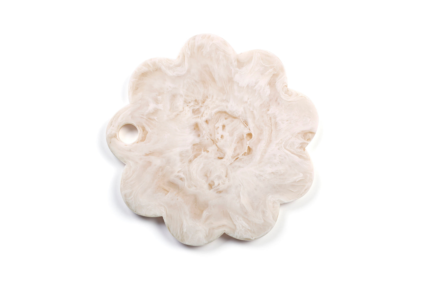 Scallop Resin Cheese Charcuterie Board, Vanilla