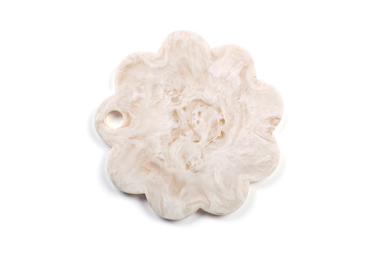 Scallop Resin Cheese Charcuterie Board, Vanilla