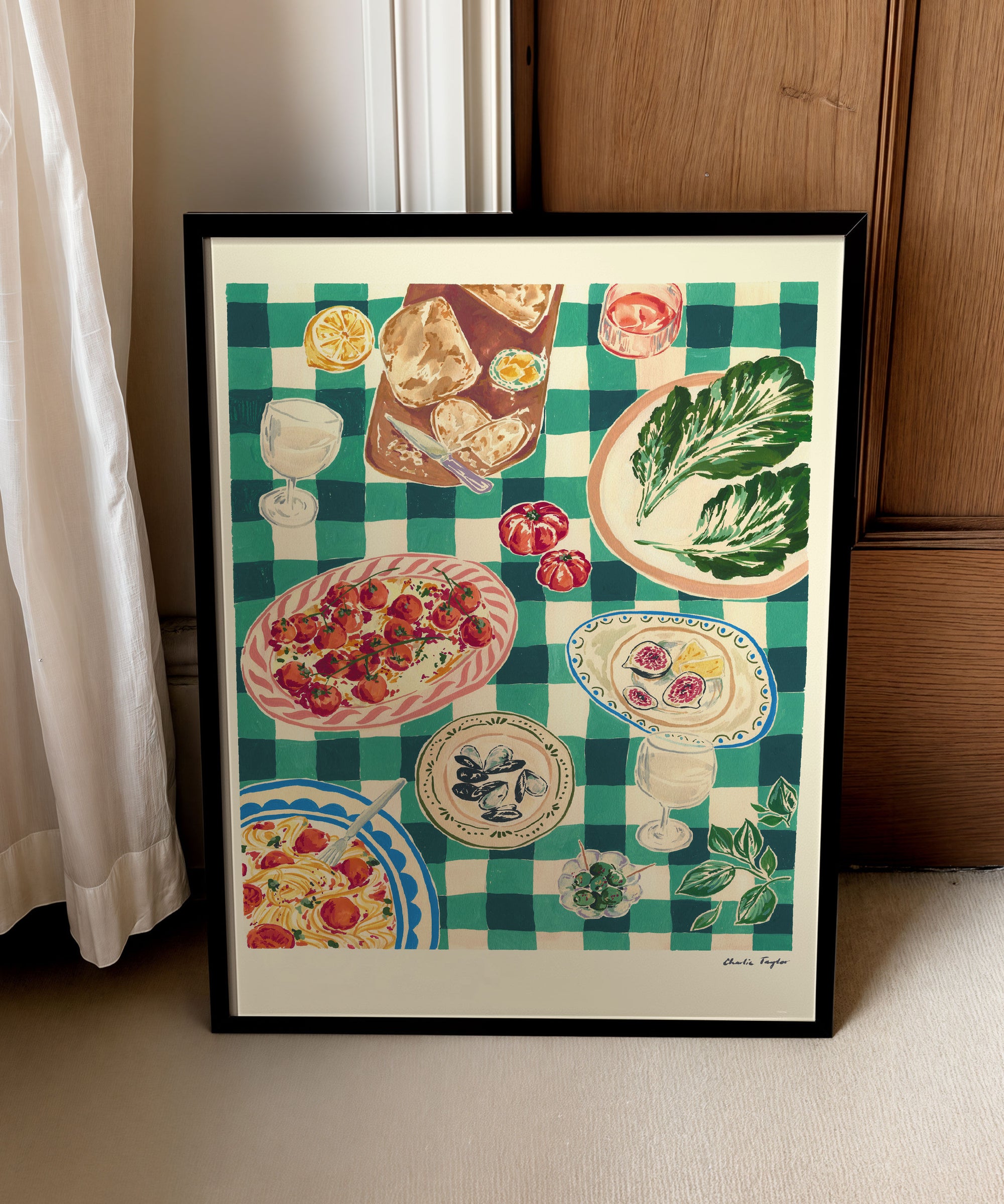 Evening Alfresco' Print