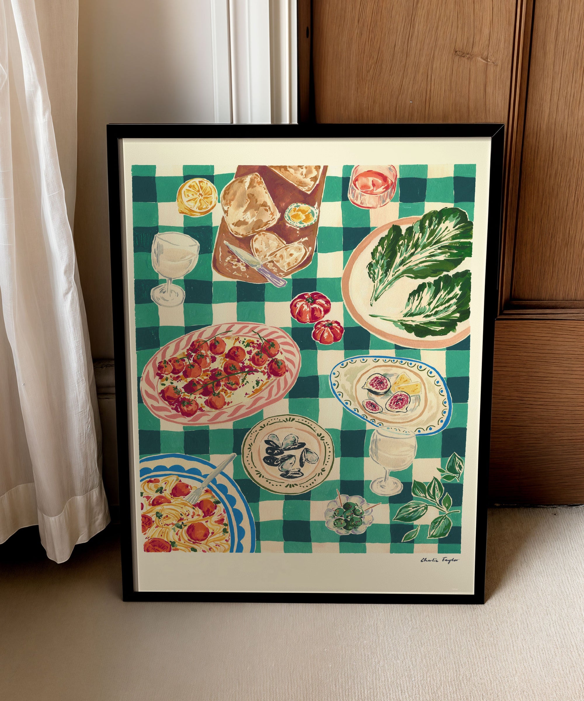 Evening Alfresco' Print