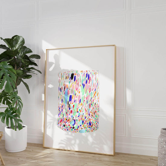 Speckled Glass Art Print