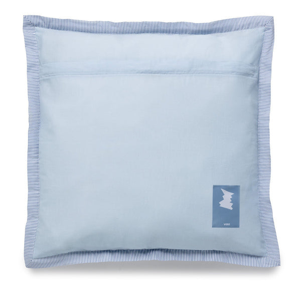 Blue Patchwork Pillow Cover