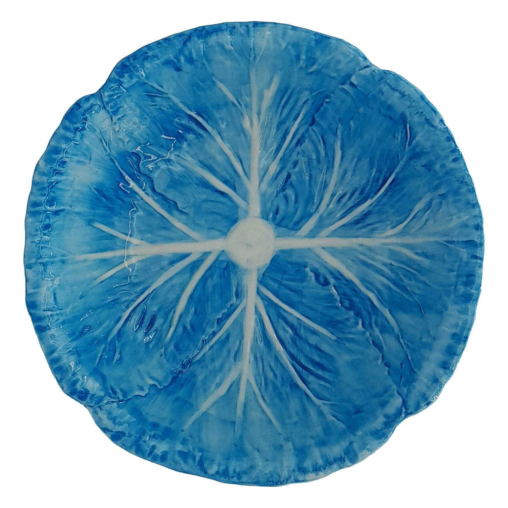 Handpainted Ceramic Plate - Radicchio Collection Blue Plate