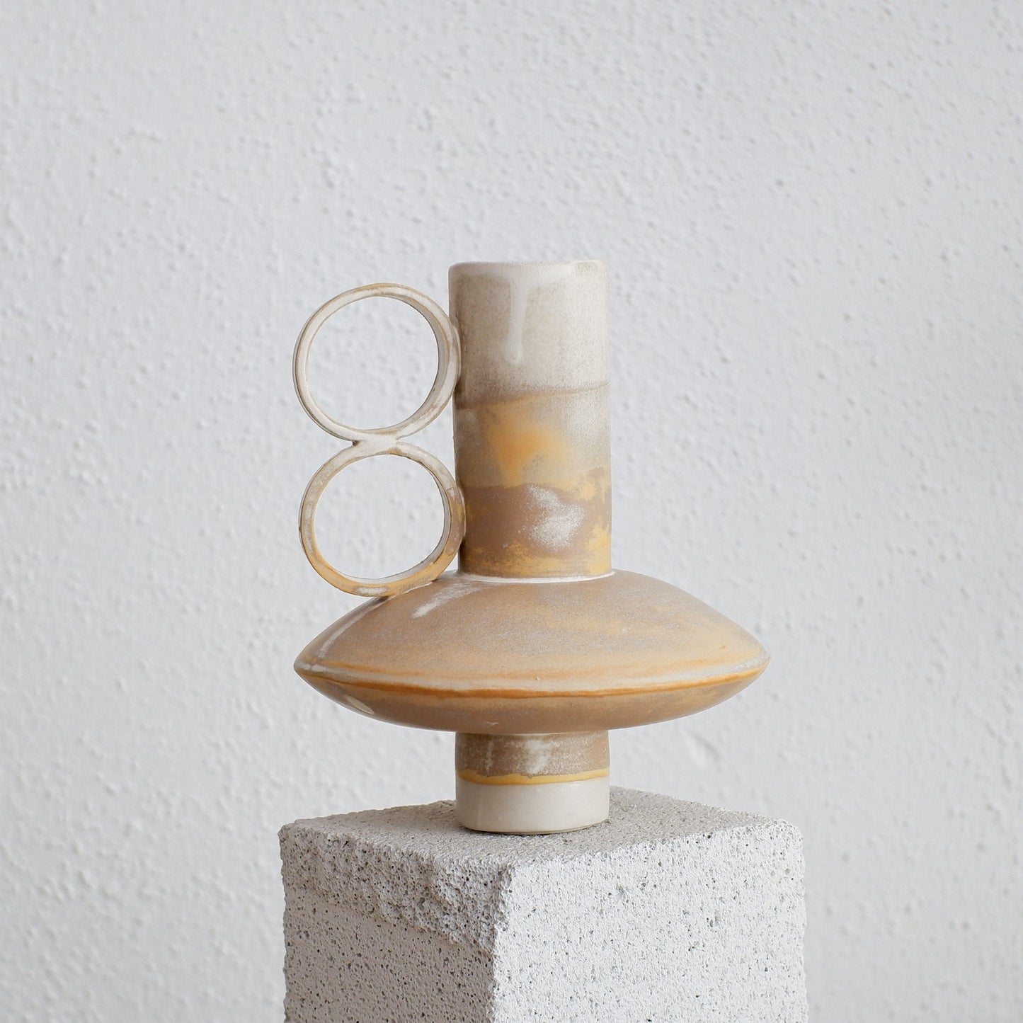 Small Bareino - Rustic Beige - Porcelain Vase