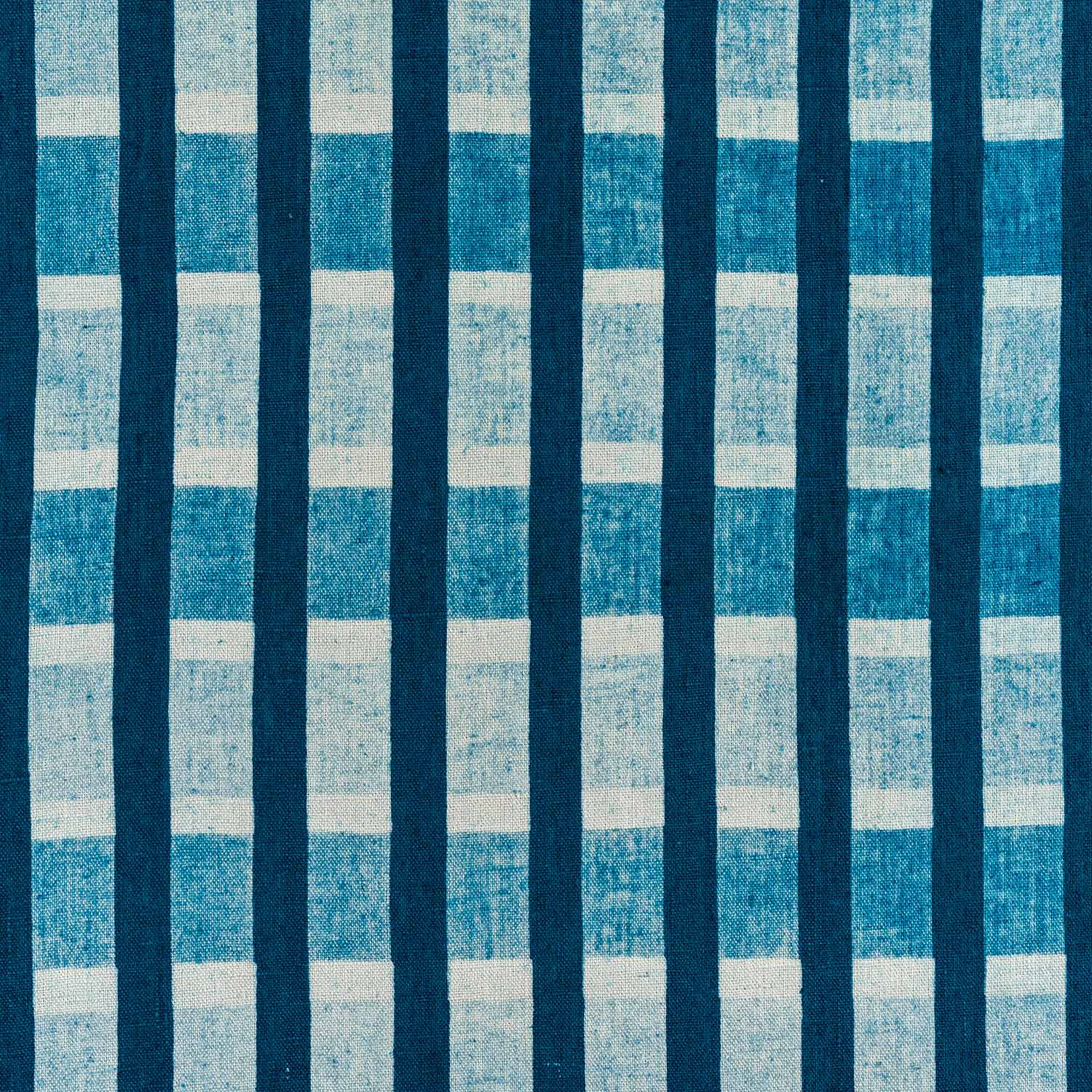 Lino Stripe Fabric (Indigo)