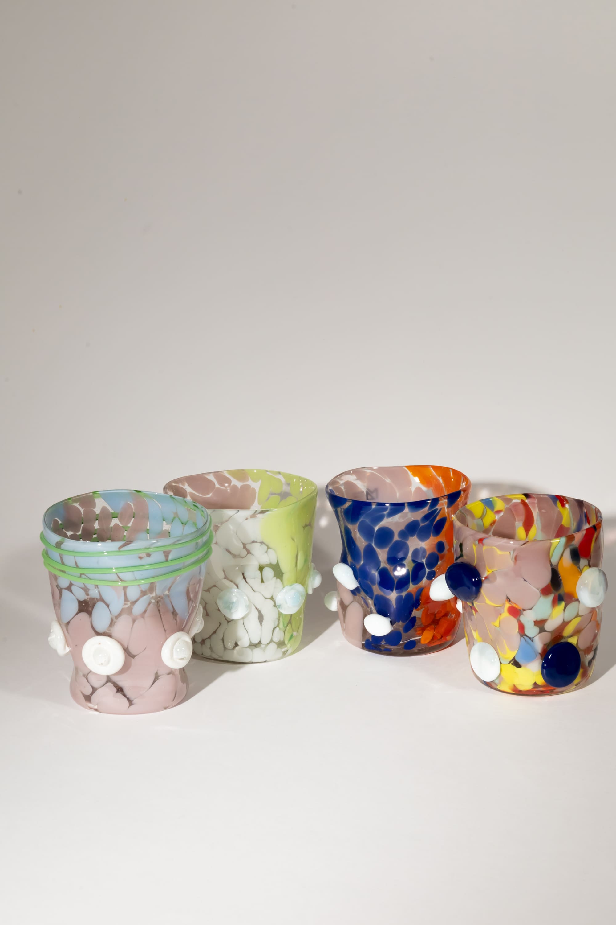 Surrealist Murano Glasses Set of 4