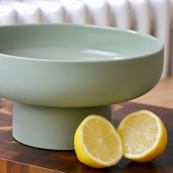 Ceramic Fruit Bowl, Sage