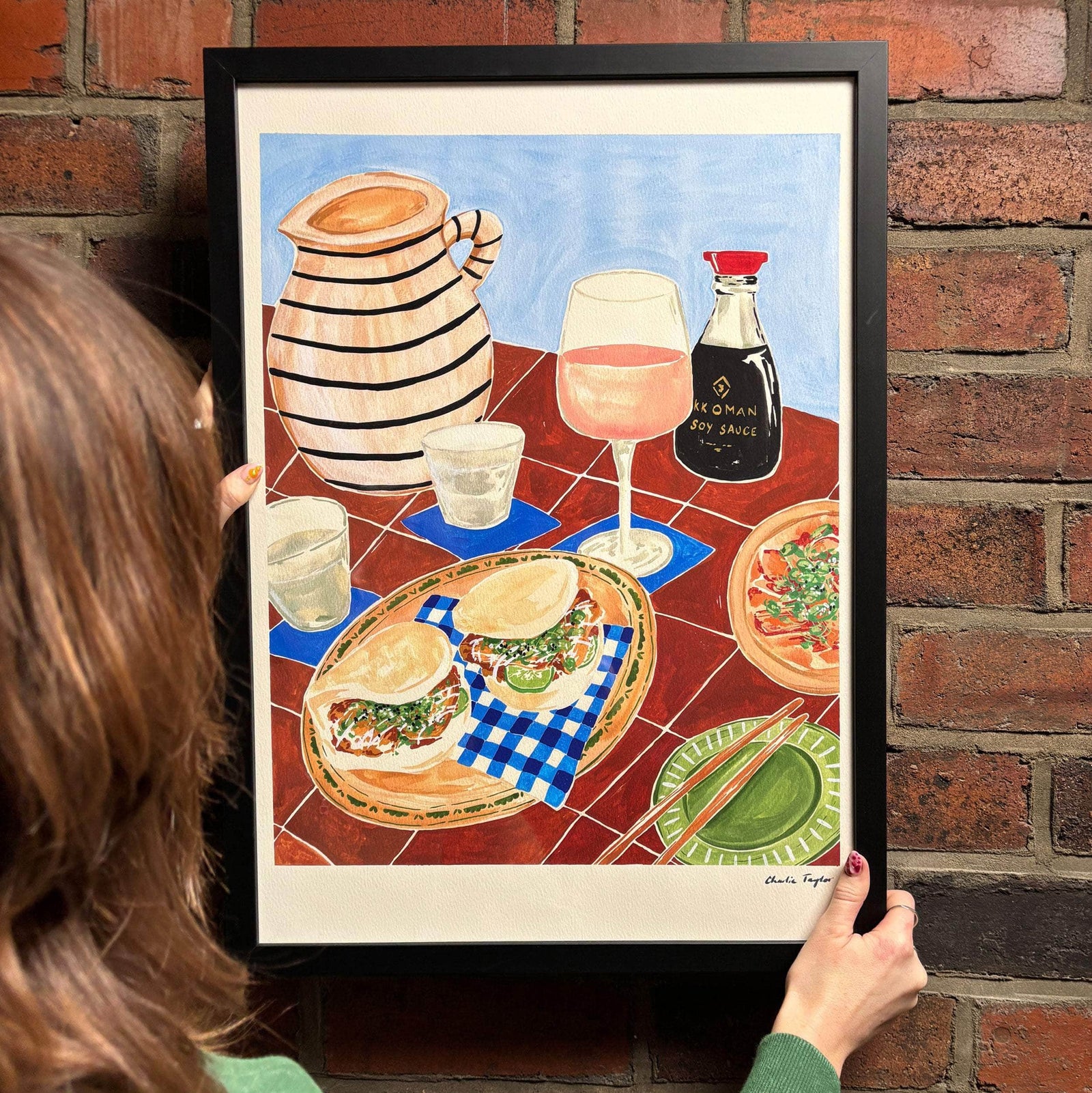 Bao and a Rosé' Print