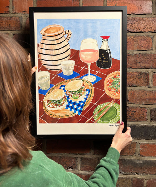 Bao and a Rosé' Print