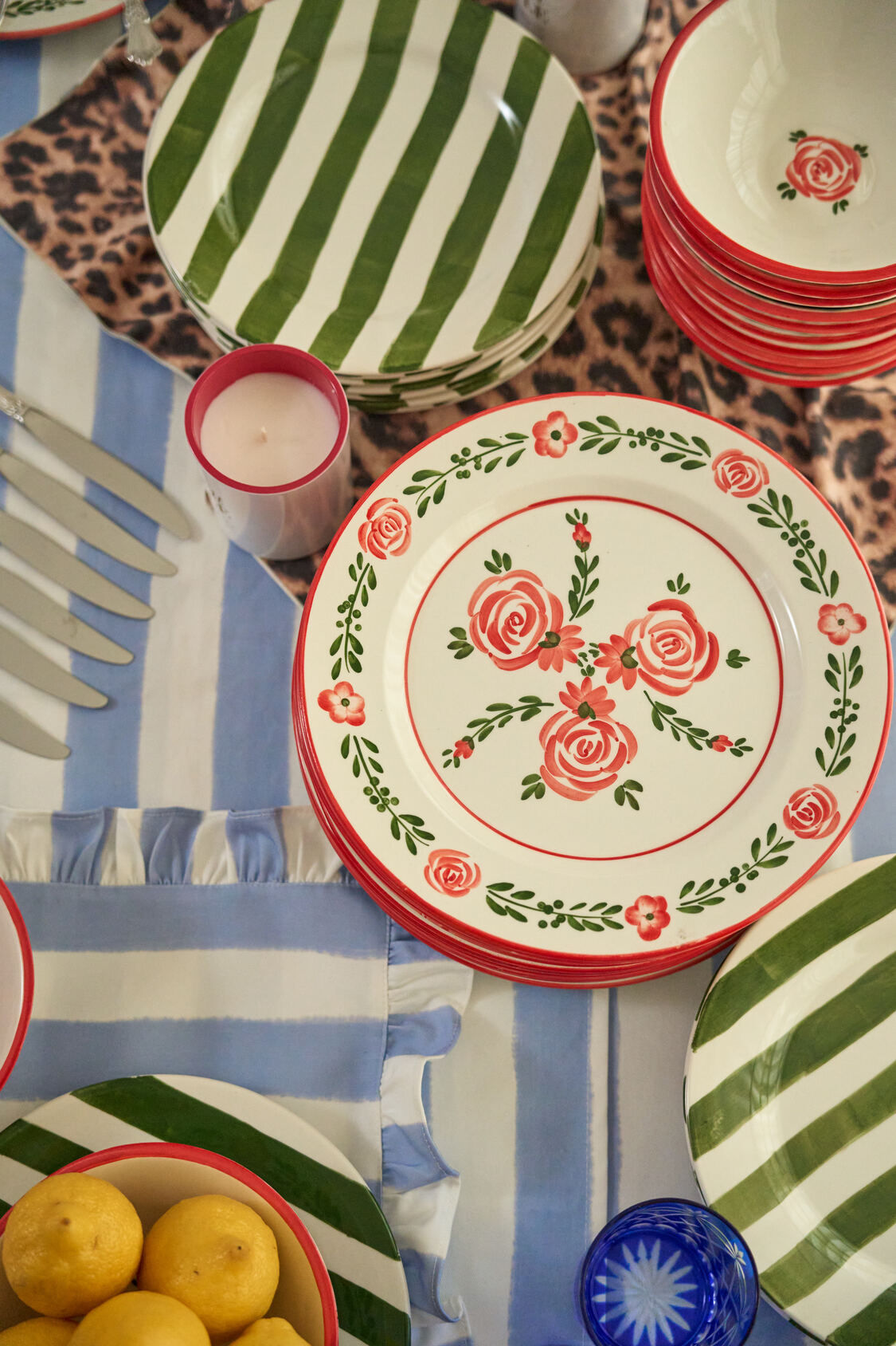 Dinner Plate with Flower Design - Between Us