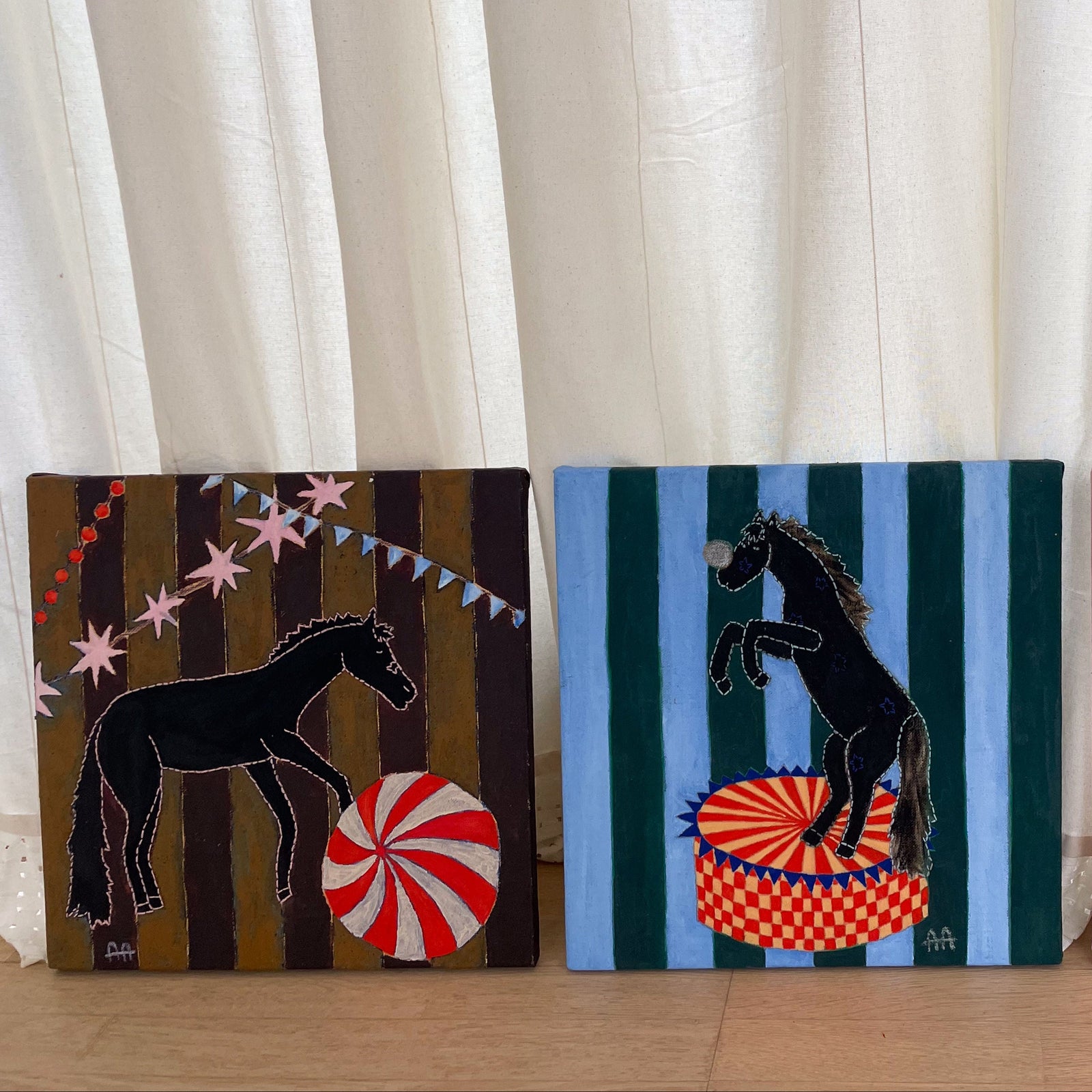 Striped Horse Two, Original Painting