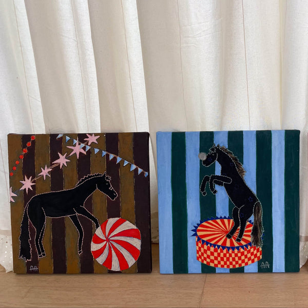 Striped Horse Two, Original Painting