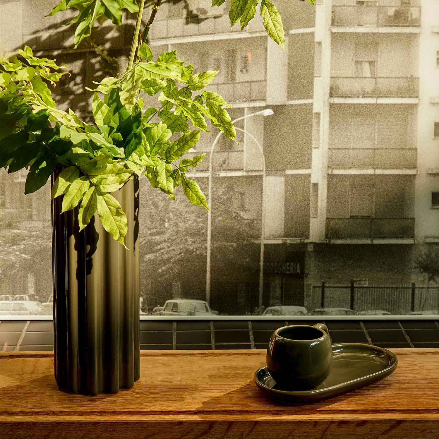 Ceramic Vase Churro Green