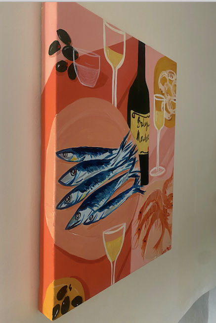 Lunch at Freddies - Giclee print