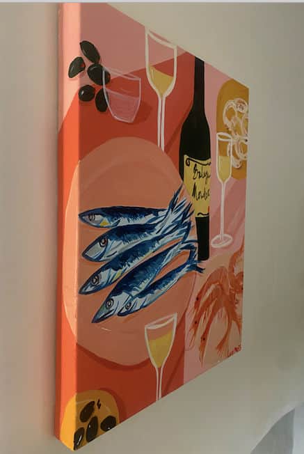Lunch at Freddies - Giclee print
