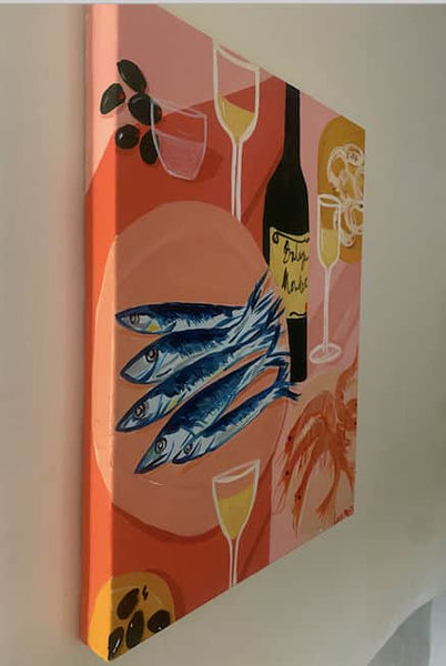 Lunch at Freddies - Giclee print
