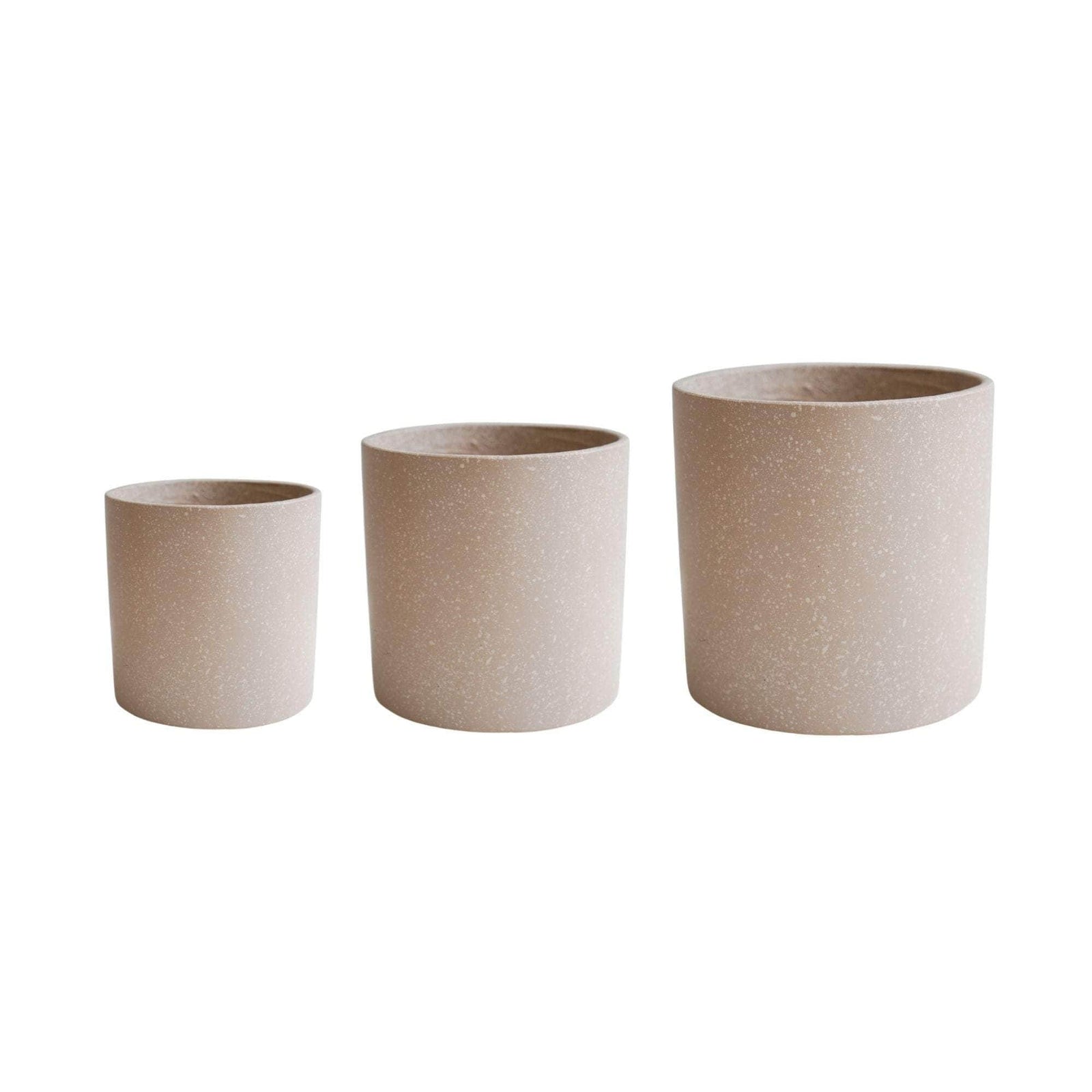 Valetta Caramel Terrazzo Planter Set of 3