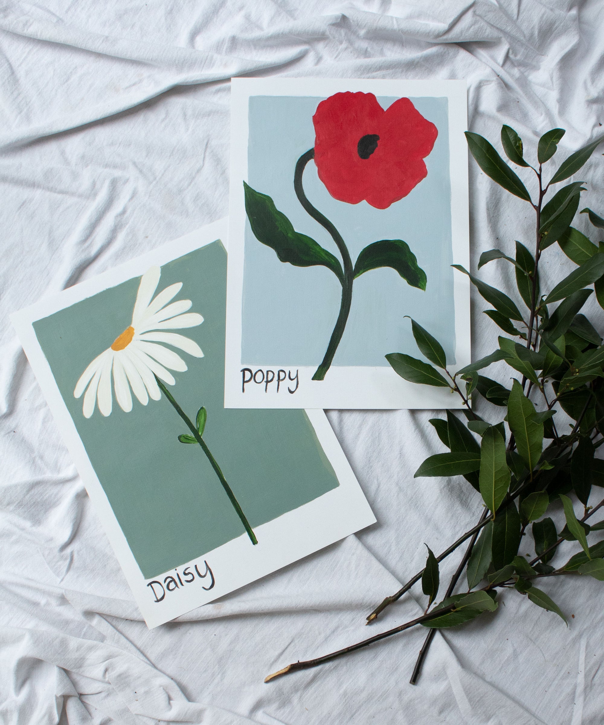 Poppy Stem- Original Painting