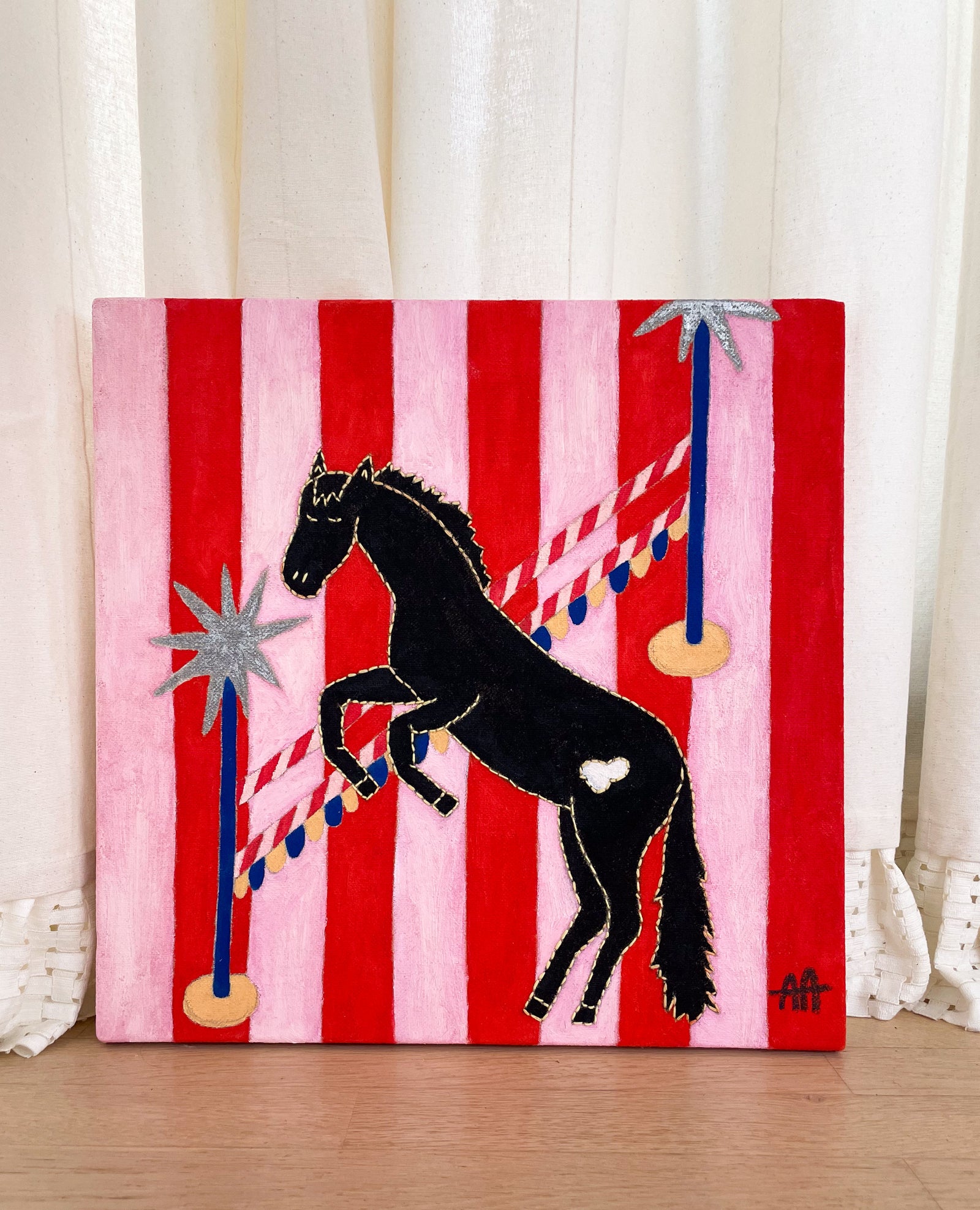 Striped Horse Three, Original Painting