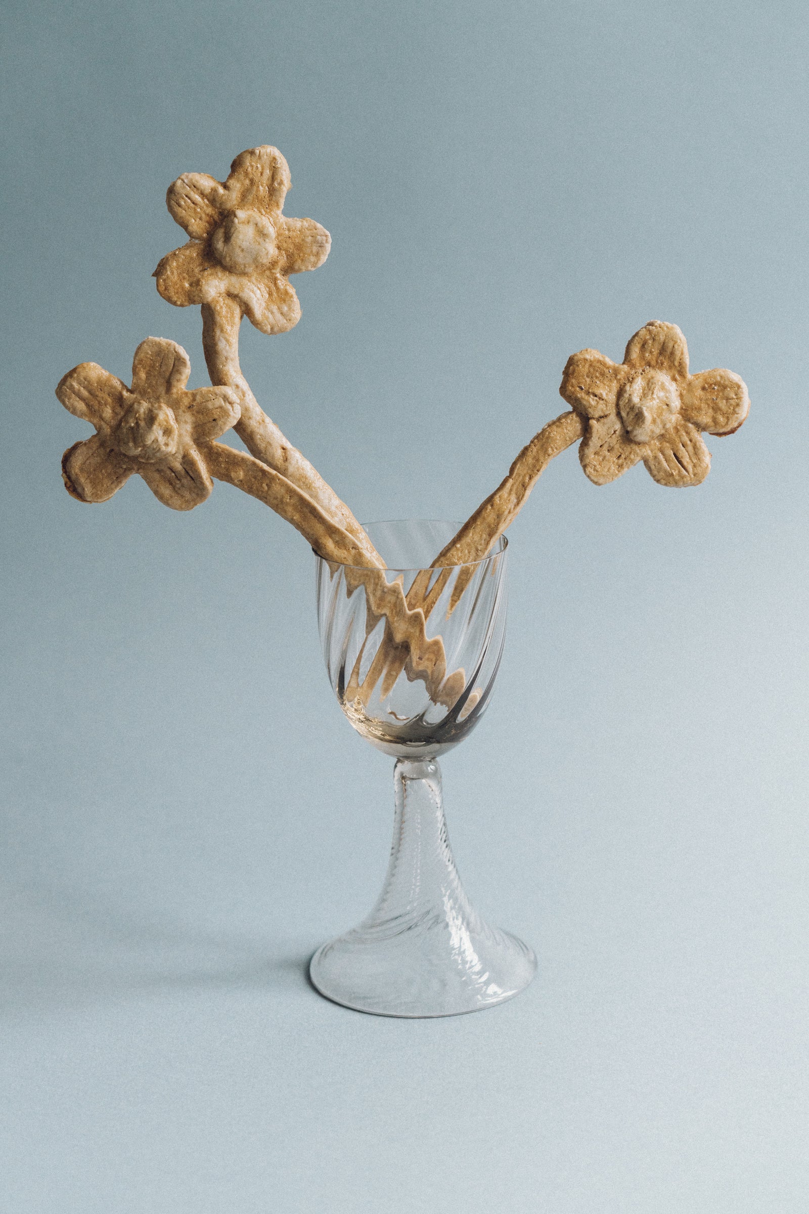 A Pair of Mouthblown Wine Goblets