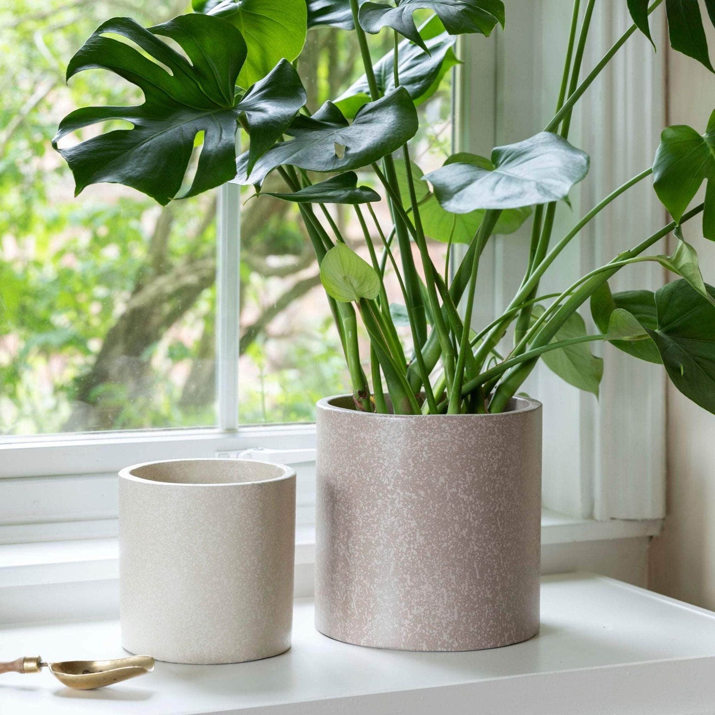 Valetta Caramel Terrazzo Planter Set of 3